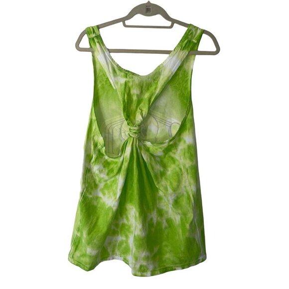 Looney Tunes Womens Swim Coverup Tank Top Vintage 90s Tweety Bird Tie Dye Green - Picture 8 of 9